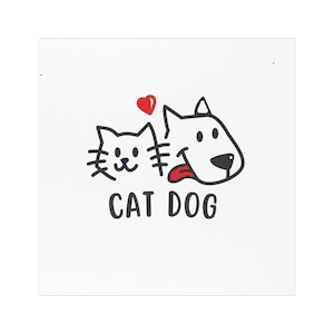 Cute Cat and Dog Car Magnet, Pet Lover Gift, Animal Decor, Funny Car Accessories, Animal Lover Gift, Adorable Pet Magnets