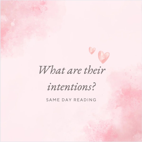 What Are Their Intentions? Same Day Tarot Reading | Psychic Reading | Same Day