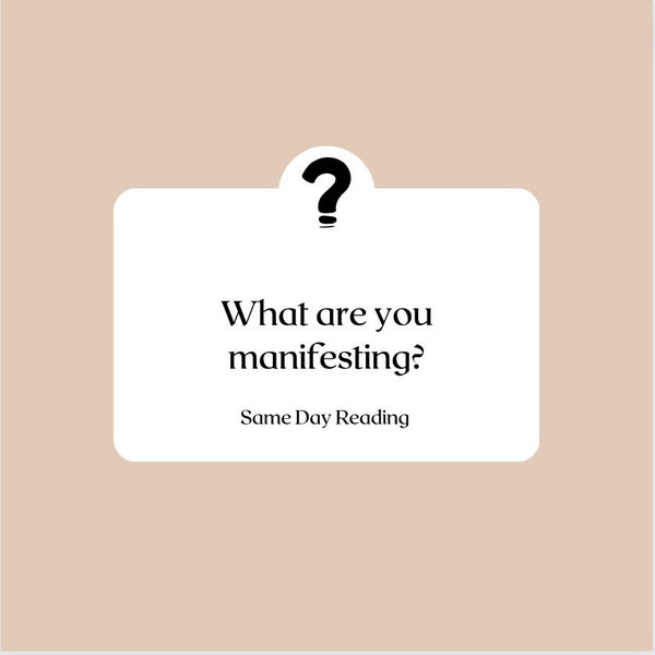 What Are You Manifesting? - Same Day Reading | Psychic Reading | Same Day