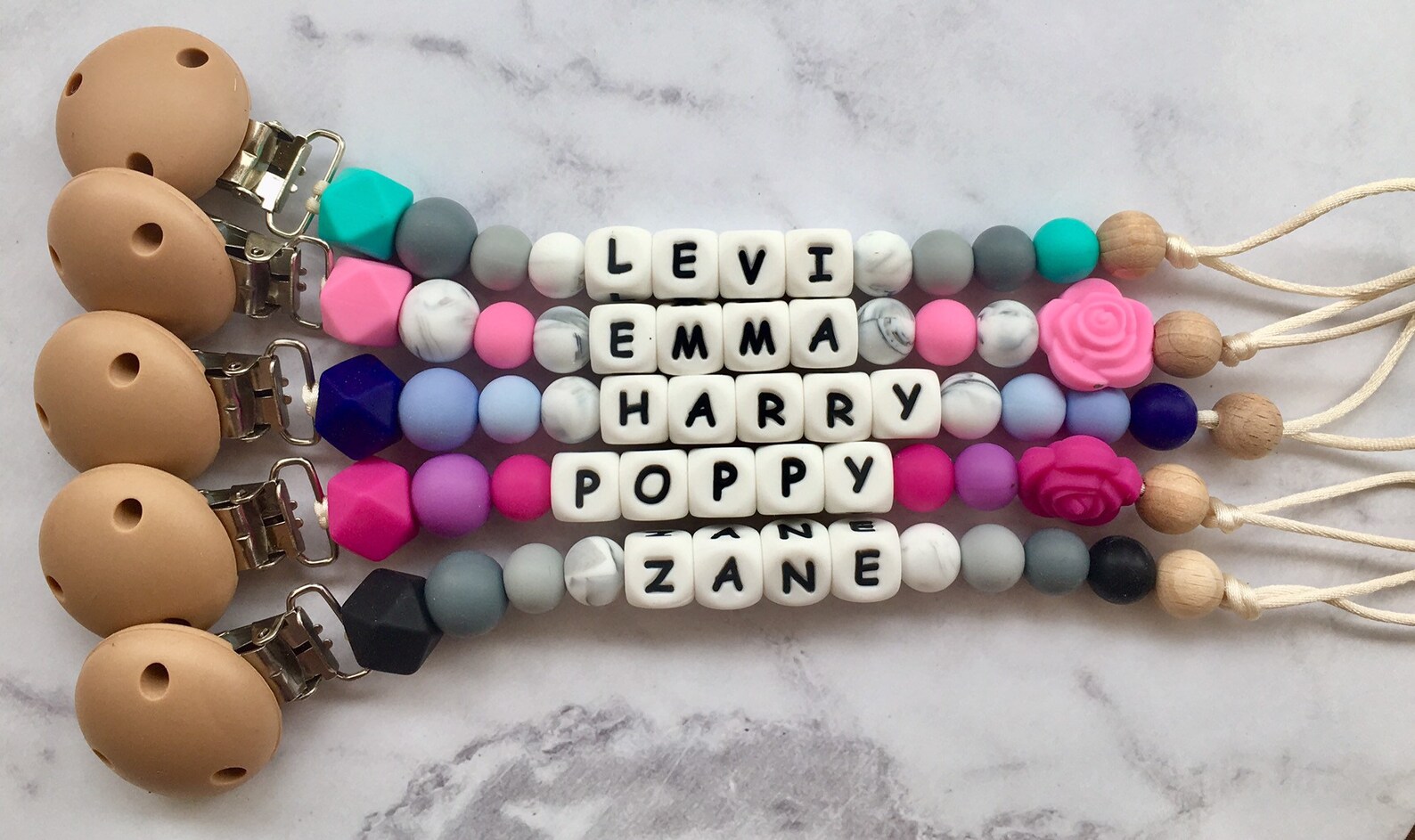 Personalised Dummy Clips/ Dummy Chain Etsy