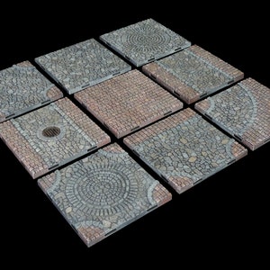 Grandes tuiles de rue de village (DragonLock)