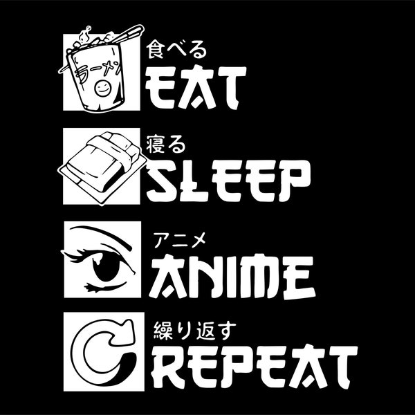 Eat Sleep and Repeat Digital Clipart for tshirts cutter decals cups wallart wallpaper dtf dtg SVG Png Vector Png Pdf Files Download only