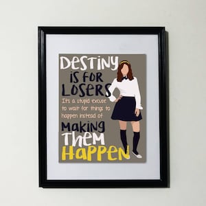 Blair Waldorf | Gossip Girl Printable Quote Poster | Destiny for Losers 8x10 Downloadable Wall Art | TV Minimalist Print | Gossip Girl Gift