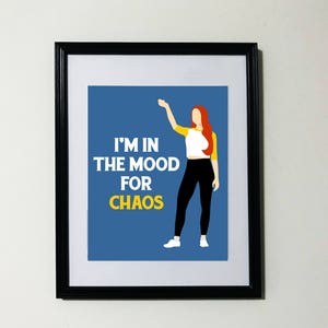 Cheryl Blossom | Riverdale | Mood for Chaos Print | Riverdale Print | Riverdale Poster | Riverdale Gift | Madelaine Petsch | Cheryl poster