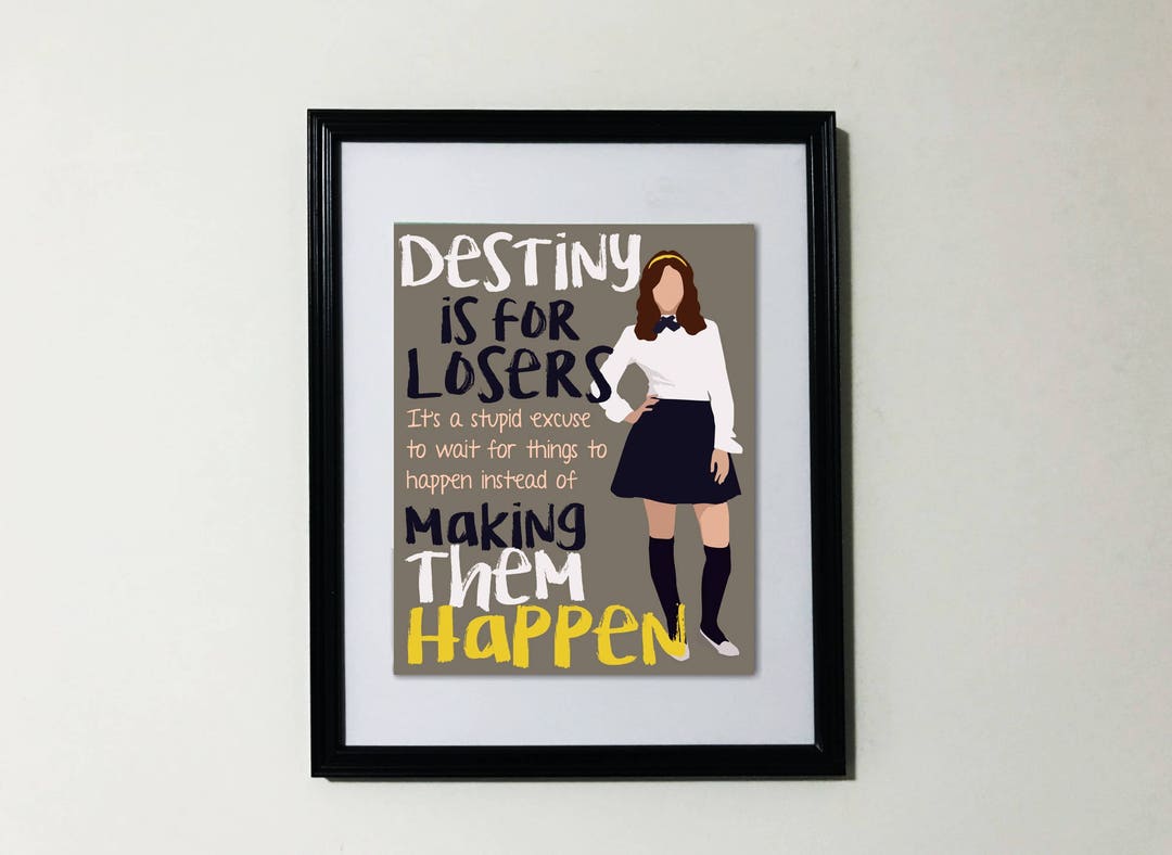 Blair Waldorf | Gossip Girl Printable Quote Poster | Destiny for Losers  8x10 Downloadable Wall Art | TV Minimalist Print | Gossip Girl Gift - Etsy, image size:1080x788