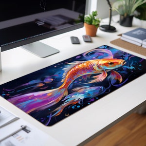 Koi Fish Desk Pad, gaming-muismat