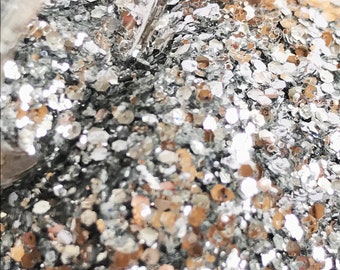 BIODEGRADABLE GLITTER - Eco friendly glitter in Silver Strike