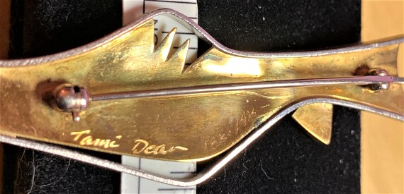 Tami Dean Gold, Opal and Tourmaline Brooch View 4
