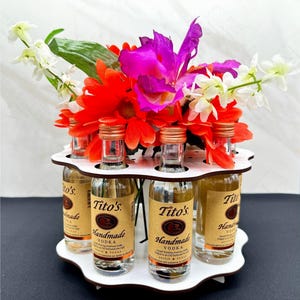 Mini Liquor Bottle Shot Cake, Adult Birthday Party Centerpiece, Bachelorette Party Decoration, Alcohol Related Gift for Her, Gift for Him
