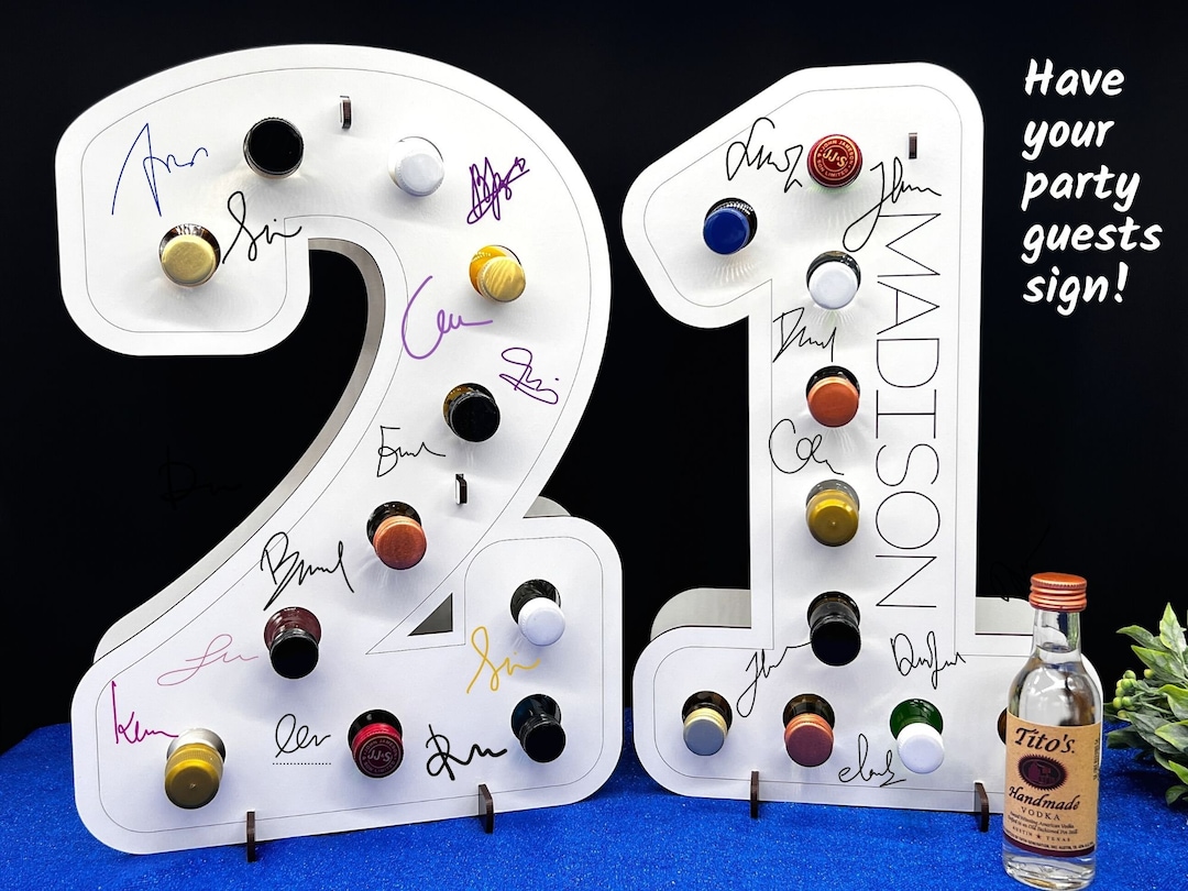 Number 21 Mini Liquor Bottle Holder Personalized With Name Creative Number 21 Mini Liquor Bottle Holder Personalized With Name Creative