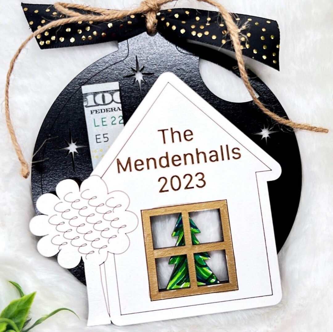 Housewarming Gift, First Home Money Holder Ornament, New Home Christmas Gift, First Time