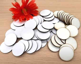 Board Game Tokens: 1.5" Dry Erase Counters, Laser Engraving Ready