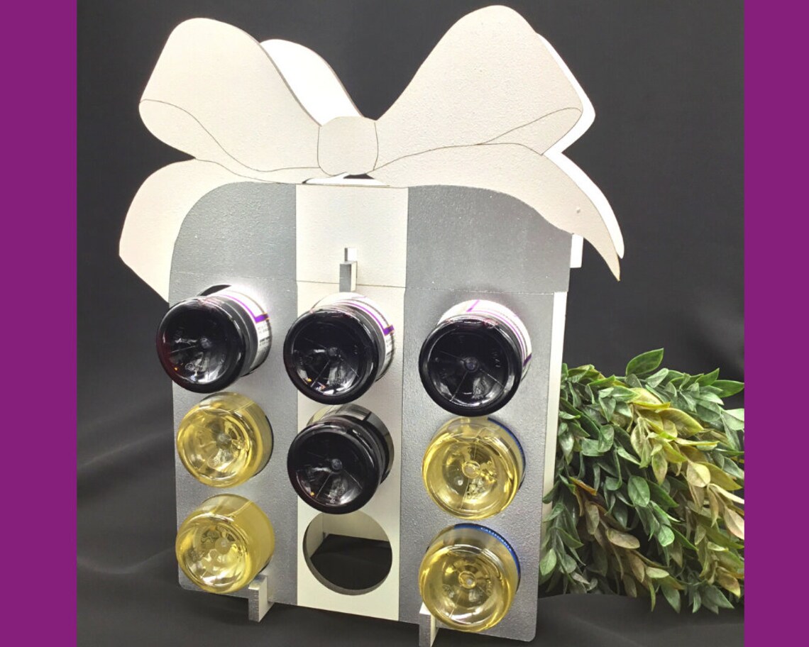 Mini Wine Holder SVG Christmas Gift Box Laser File Wine Etsy UK