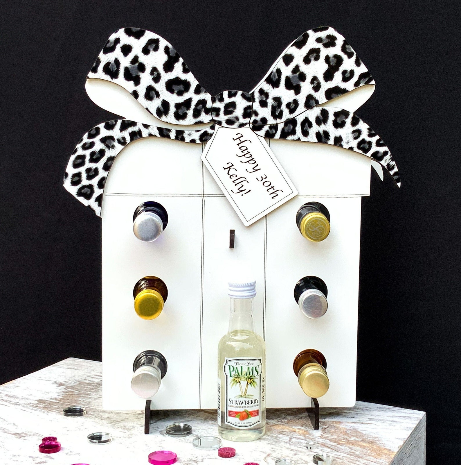 Happy Birthday Alcohol Gift Box For Her Mini Liquor Gift Etsy