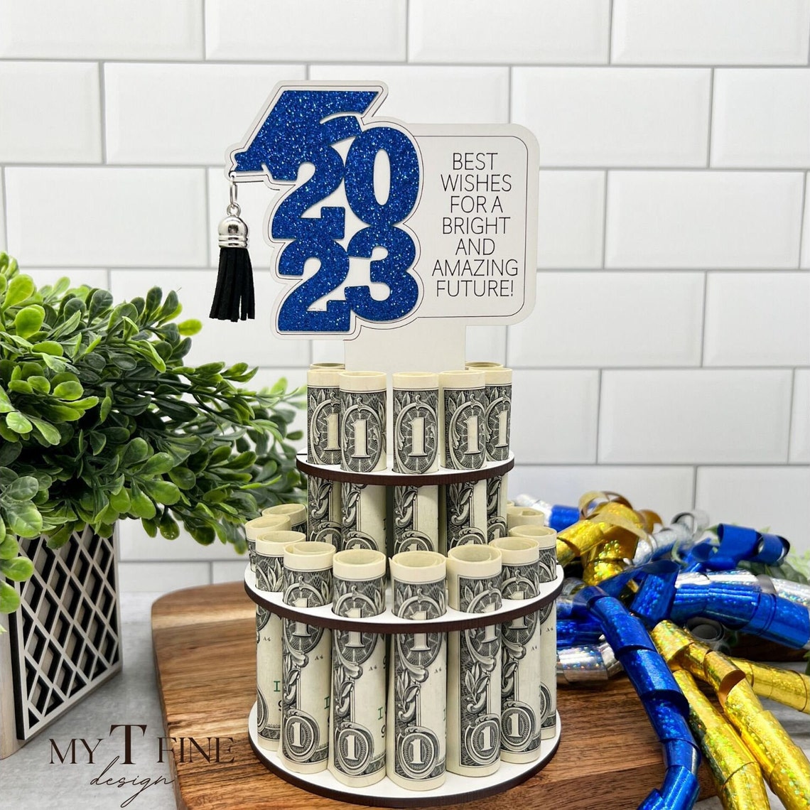 Tiered High School Graduation Money Holder Money Cake