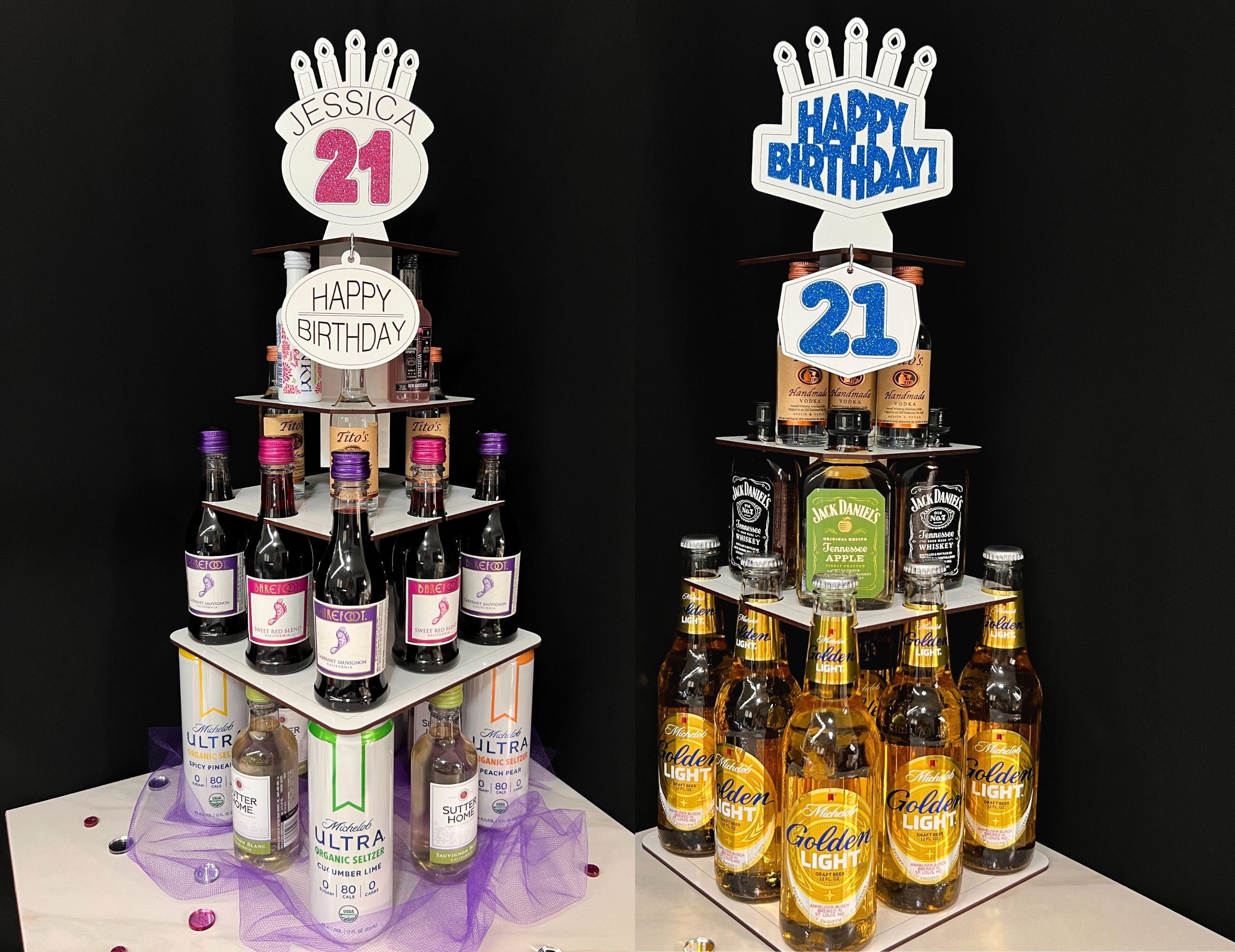 Regala cervezas y licor de forma creativa  Tortas de cumpleaños de cerveza,  Regalos de manualidades, Cumpleaños cerveza