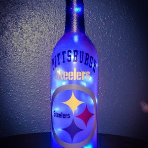 Steelers Light Up Wine Bottle image 6