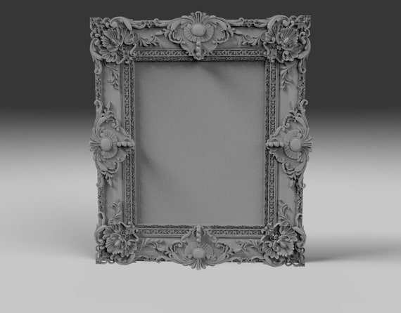 Download Mirror Frame Cnc Frame 3d Model Mirror Cnc Mill Model Frame Etsy