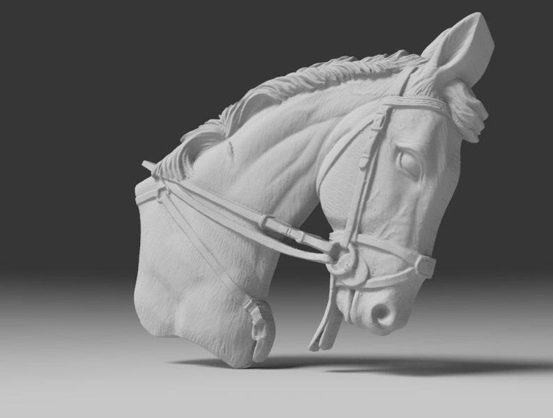Horse Head 3D model Horse Head CNC 3D print model Horse Head Etsy