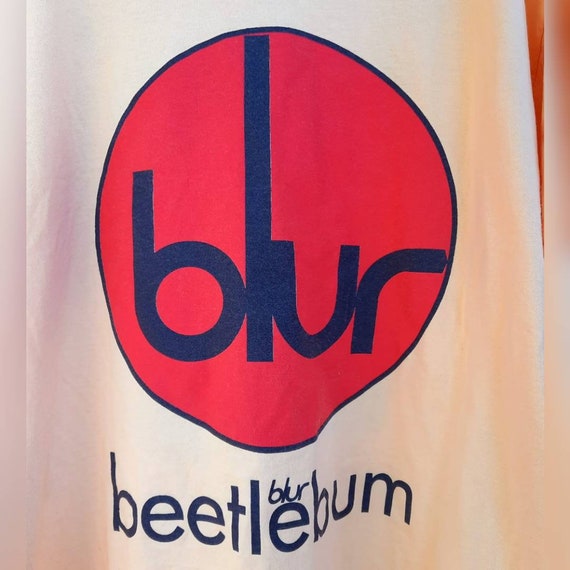 Vintage 90's British Band BLUR "Beetlebum" Ring T… - image 4