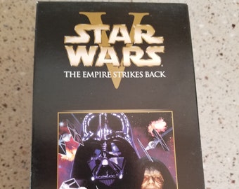 Vintage VHS Star Wars Trilogy, (2000) Return of Jedi, Empire Strikes Back, New Hope Box Set, Collector Set, VHS, gift for father's day