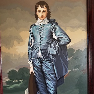 Blue Boy Reproduction Oil Painting of the famous painting by Sir Thomas Gainsborough, Wood Frame
