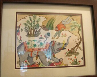 Children's Elephant Art Nursery Art Print Baby Elephant | Etsy