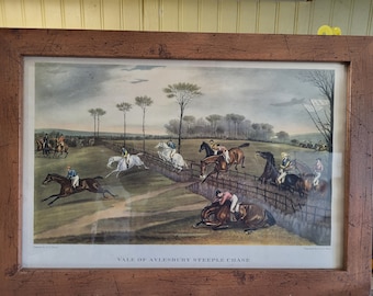 Vale of Aylesbury Steeple Chase by Turner, Engraving