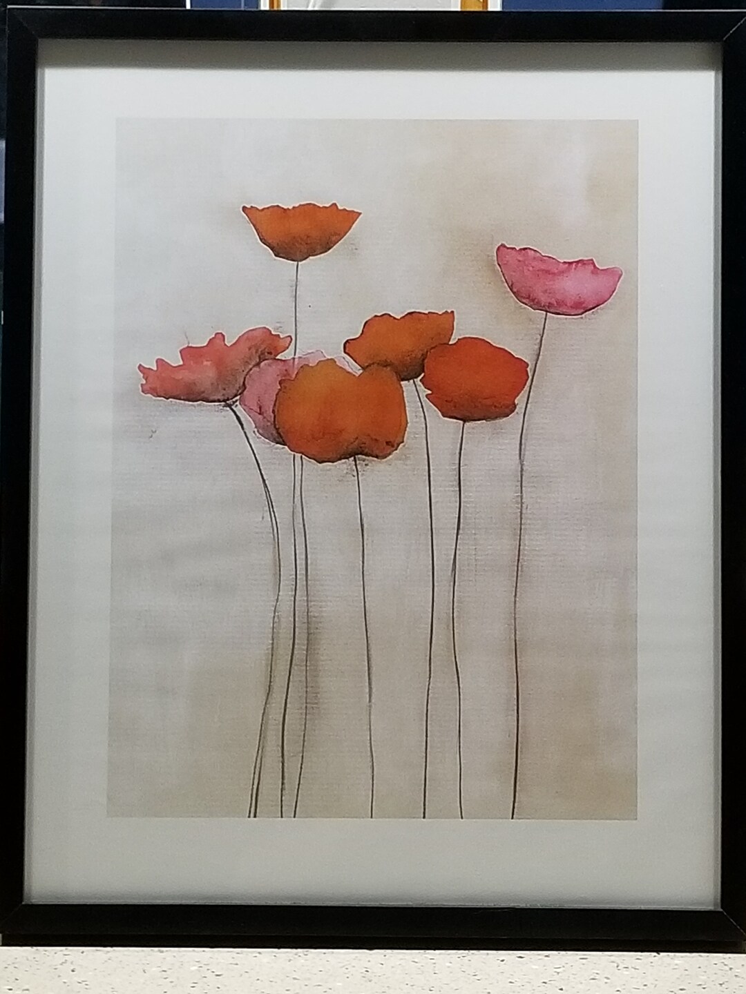 Ruby Poppies Red Poppies Original Summer Flowers, Red Flowers, Floral Print Ruby Red ...