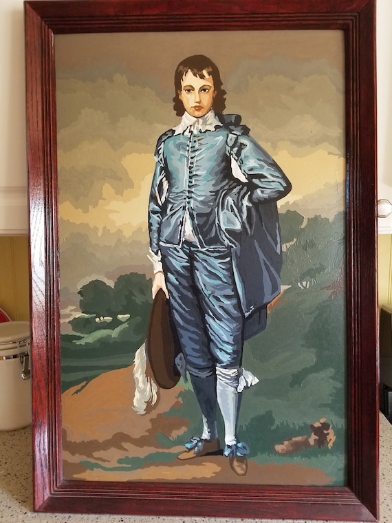 【F15号】good blue(FRANCOIS) oil painting Blue Boy Reproduction Oil Painting of the Famous Painting by Sir