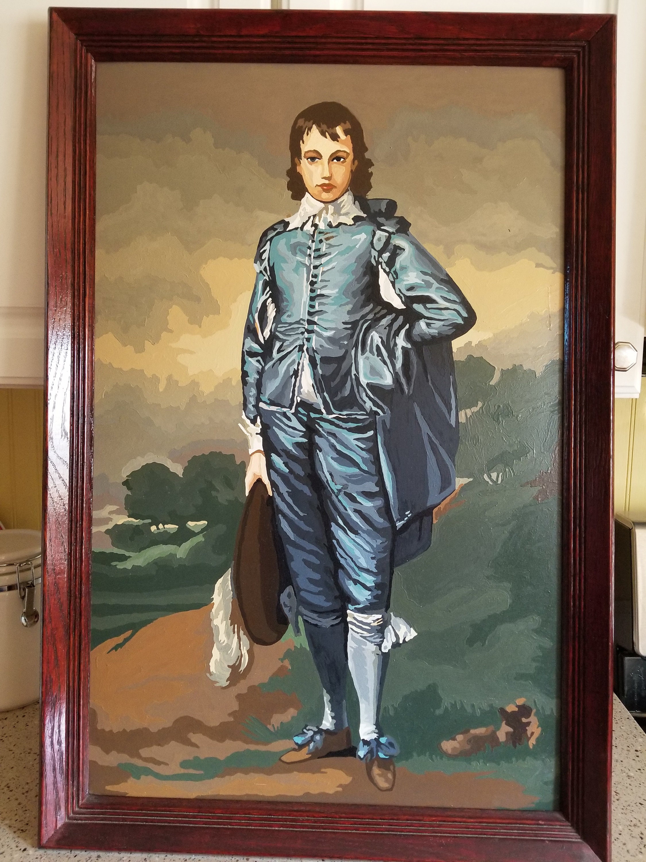 2024人気新作 the of Painting Oil Reproduction Boy Blue Famous by Painting 絵画