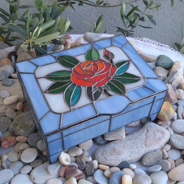 Stained Glass Box Etsy