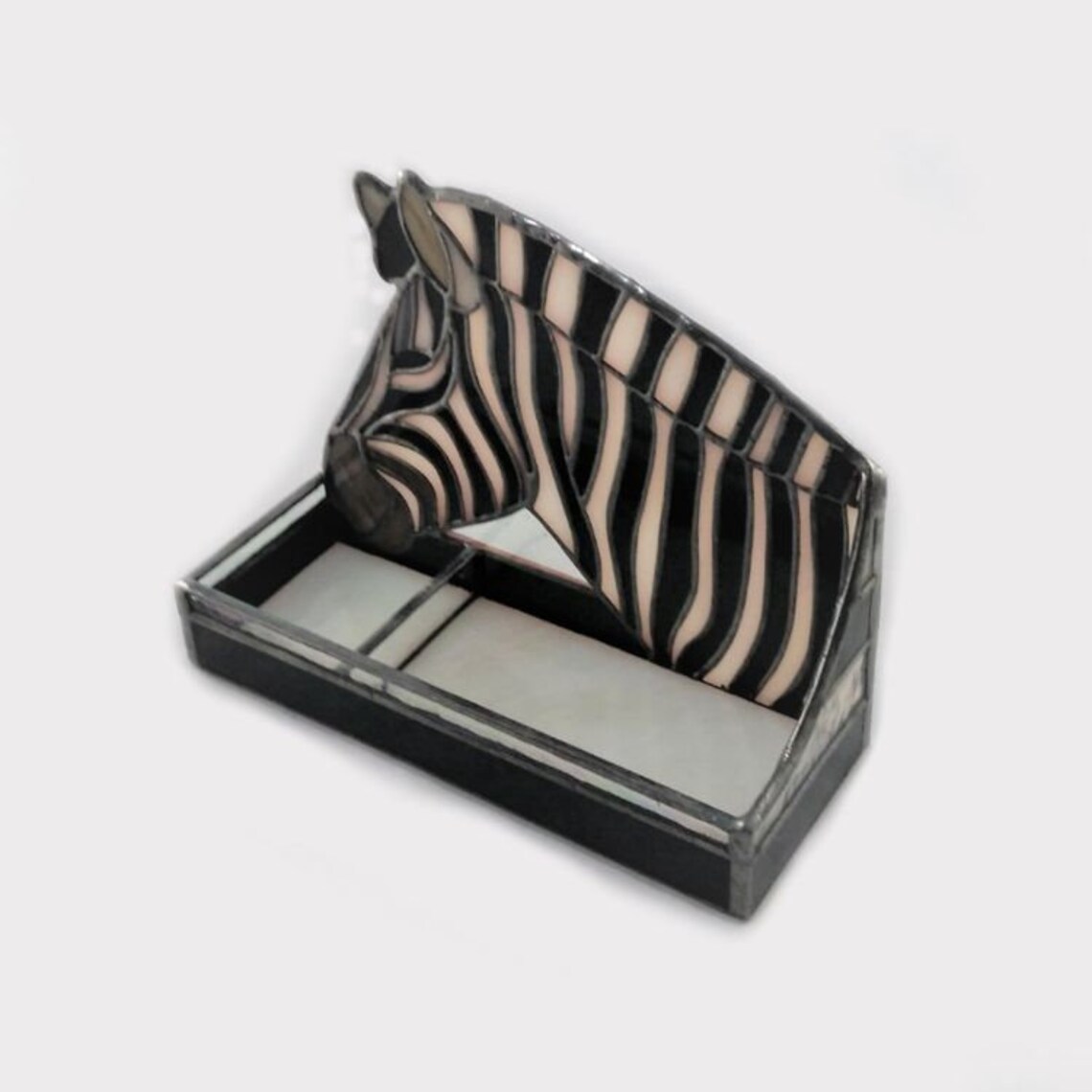 Stained Glass Business Card Holder Paper Clip Holder Etsy