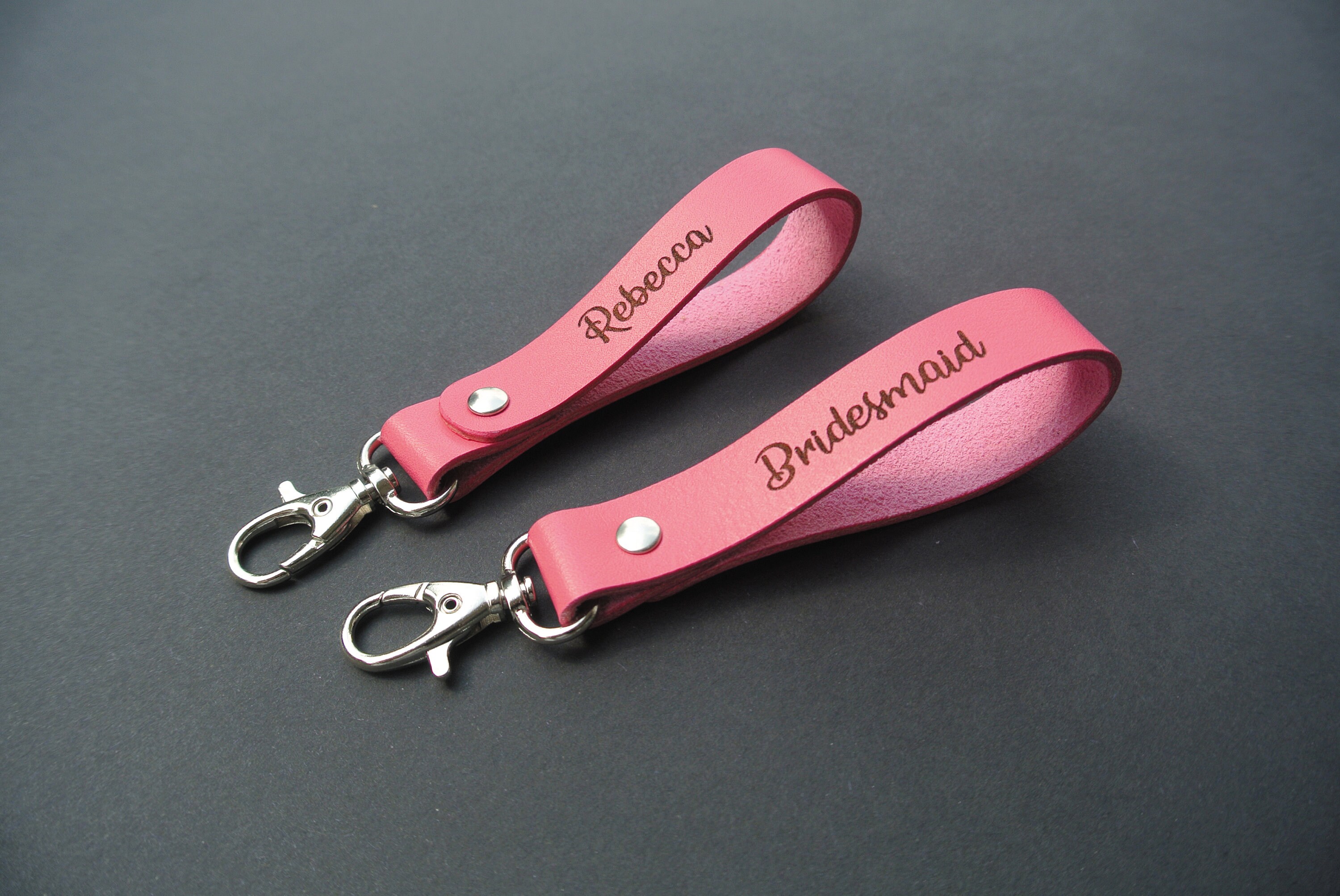 Leather keychain for women Leather keychain custom Etsy