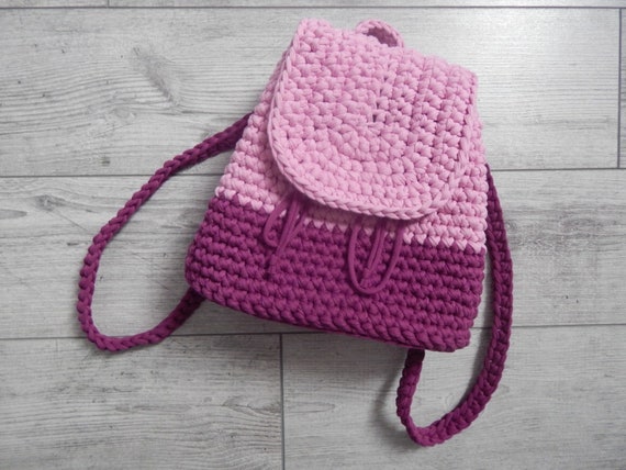 crochet small backpack