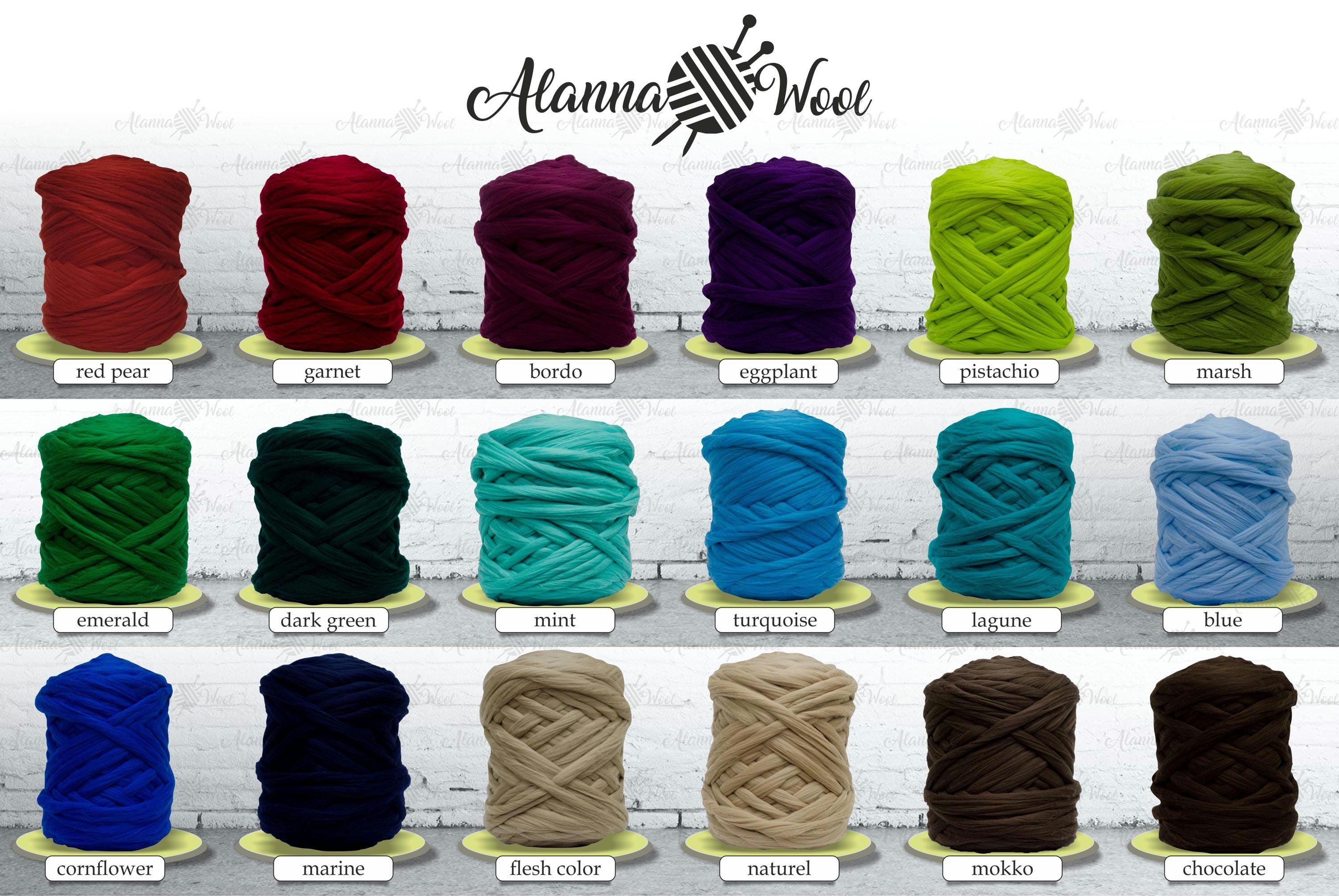 MeriWoolArt® Lana merino per lavorare a maglia, 150 m, spessore