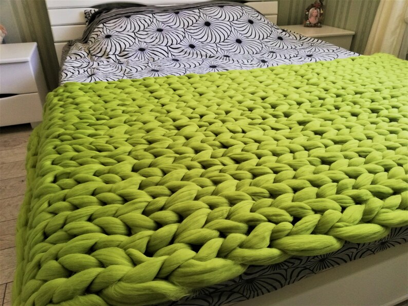 Chunky Throw 4080 102203cm Inches Chunky Blanket Chunky Etsy