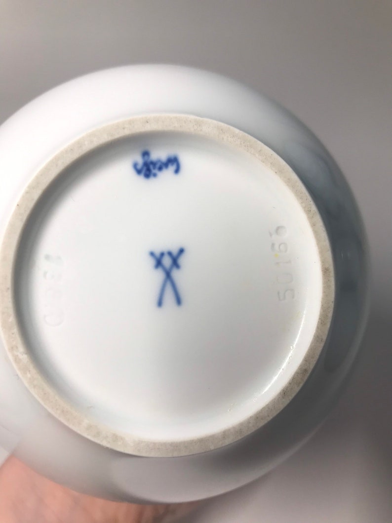 Porcelain Meissen White Vase