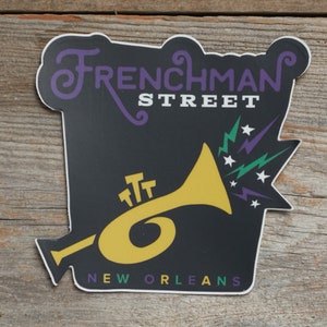 Frenchman Street New Orleans decal