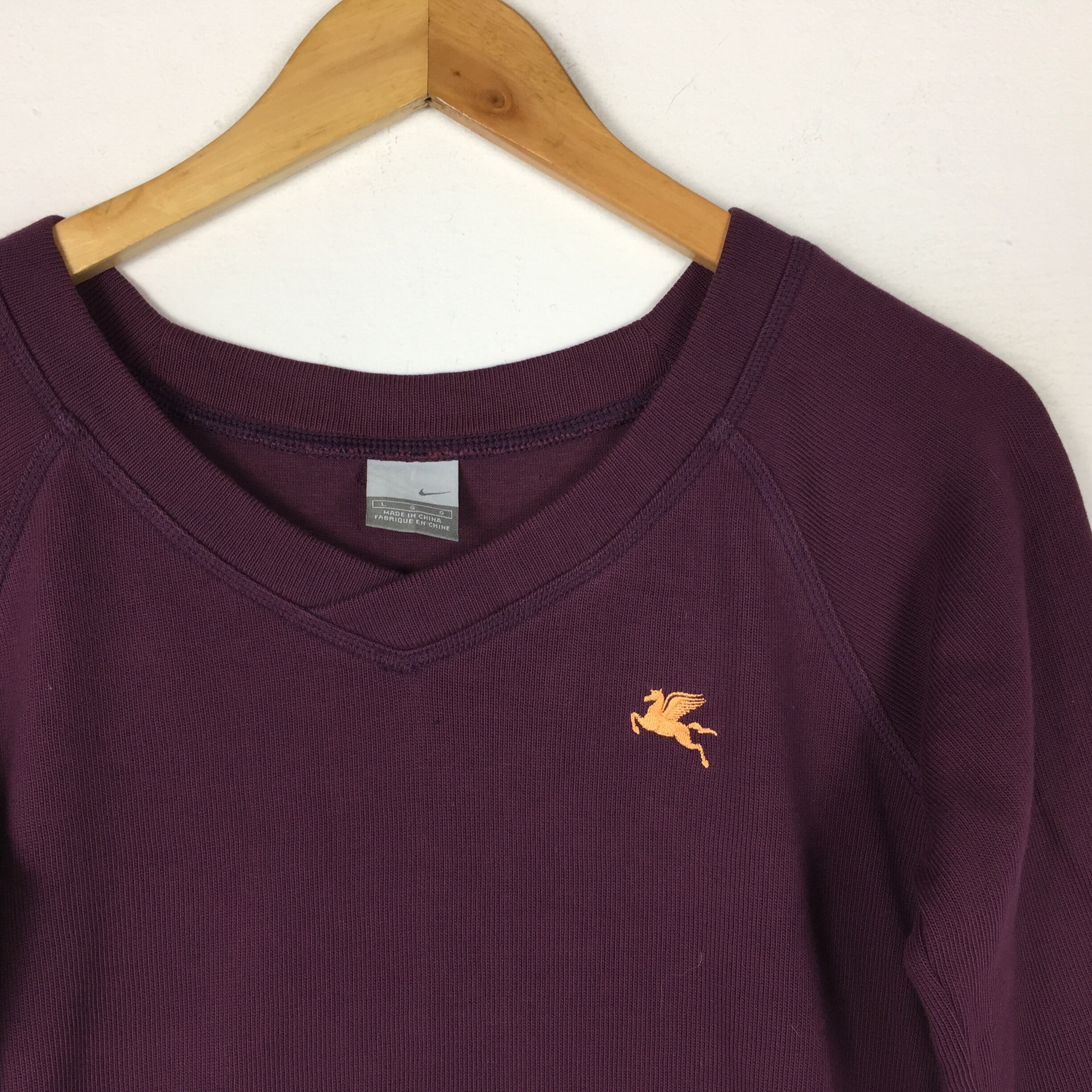 Rare Nike Pegasus Sweatshirt Embroidery Logo Nice Design | Etsy