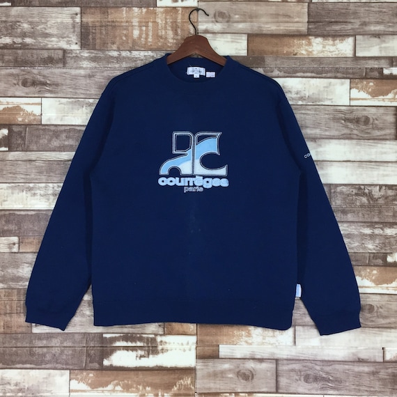 Vintage Courreges Sweatshirt Embroidery Logo