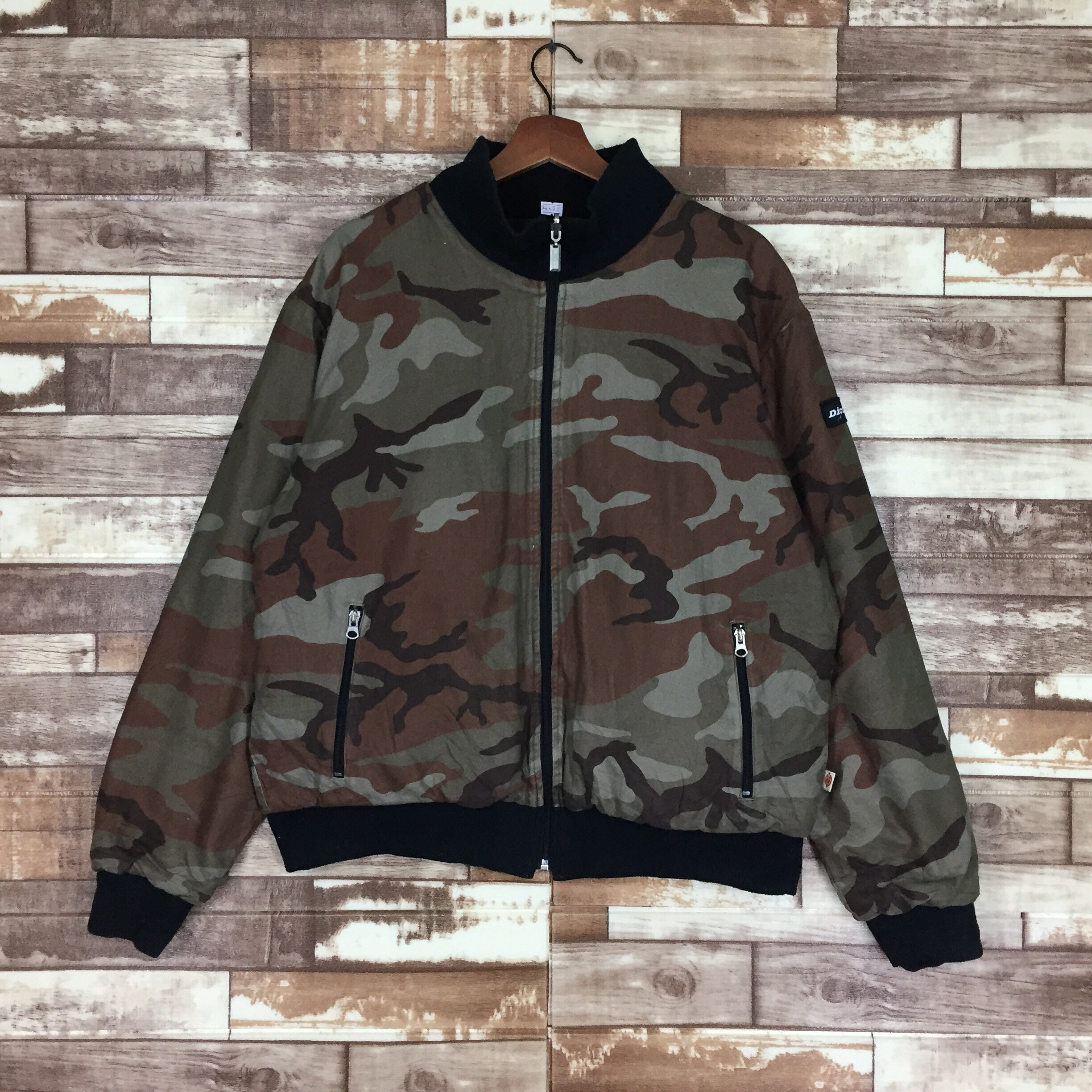 reversible camo bomber jacket
