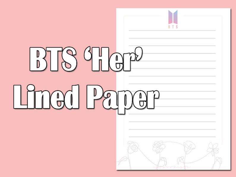 Printable BTS K-pop Protected Magazine Paper BUJO Fast Obtain Observe Paper Vibrant Stationery Electronic Print Planner Letter picture about Printable Journal Paper named Printable BTS K-pop Protected Magazine Paper BUJO Fast Obtain Notice Paper Vibrant Stationery Electronic Print Planner Letter