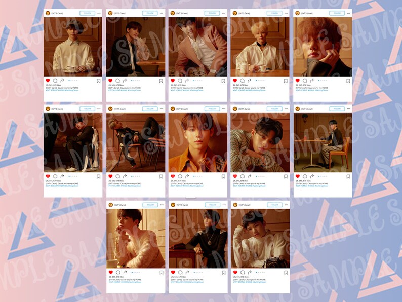 Seventeen You Made My Dawn Transparent Photocards Aesthetic Handmade Photos K-pop Collectable Carat Card korean