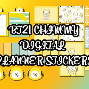 Chimmy Digital Planner Stickers BTS | Kpop | Korean | BT21 Stickers | Good Notes | Digital Planner | 2023 | Resolutions | Stationery | Ipad