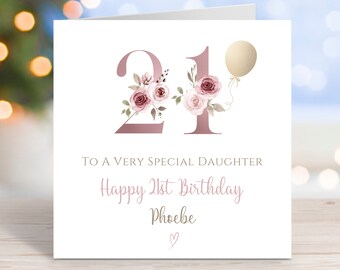 Fathers Day Card From Daughter Personalised Birthday Card For - Foto 3