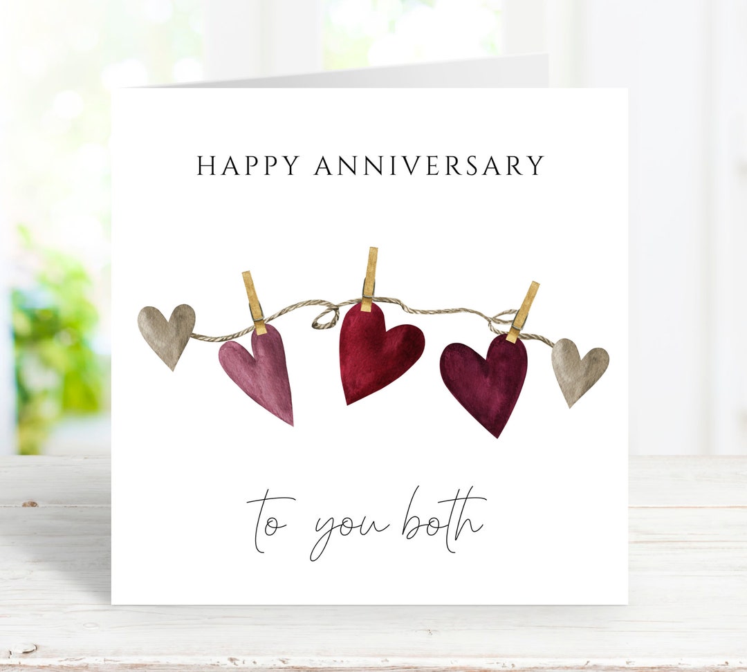 Wedding Anniversary Card, Happy Anniversary to You Both Card ...
