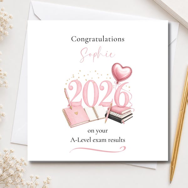 Exam Congratulations Card - Etsy UK