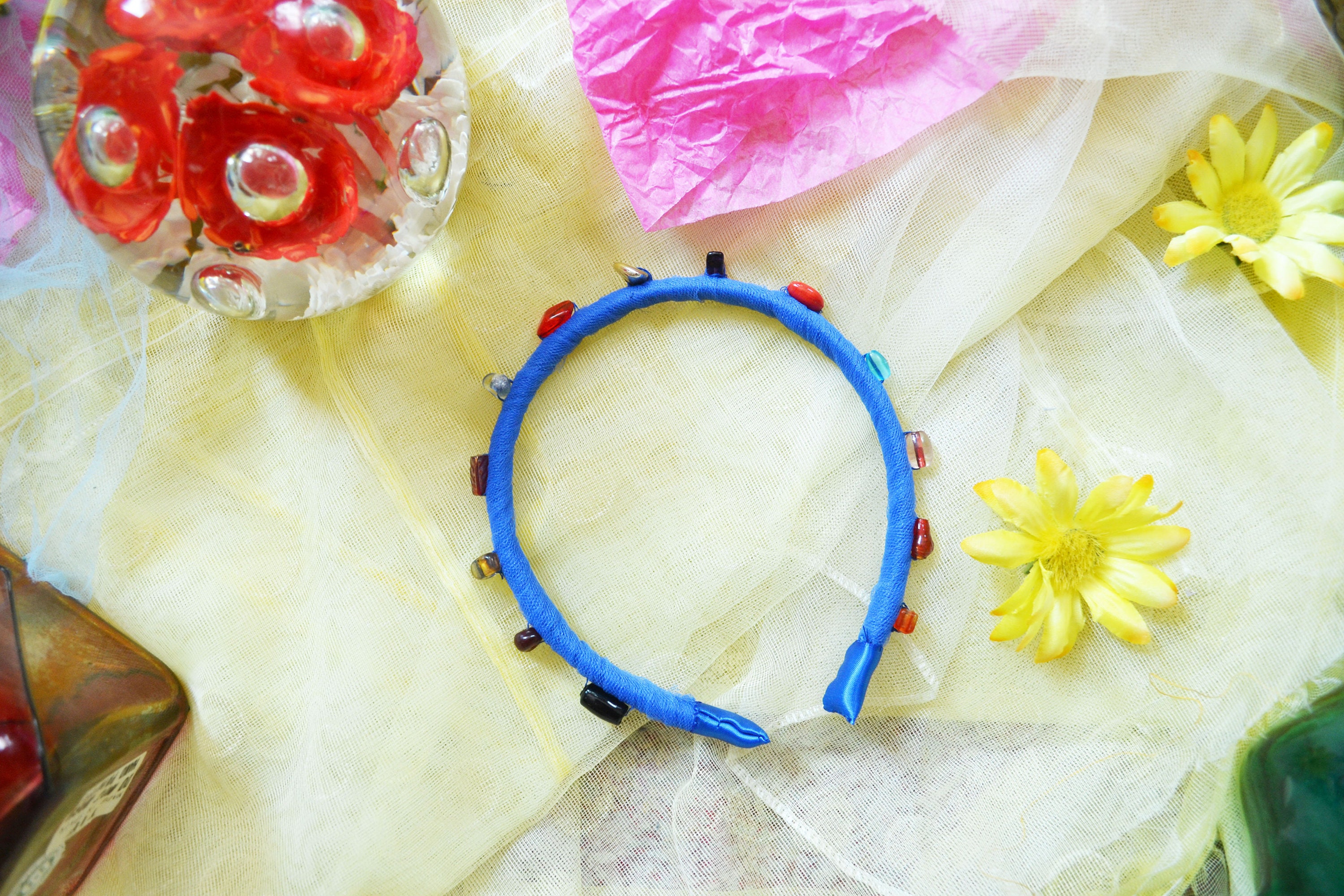 10 Cerchietti Per Compleanno Lawie - Fasce Arcobaleno Con Perle In Plastica, Personalizzabili, Per Donne E Bambini