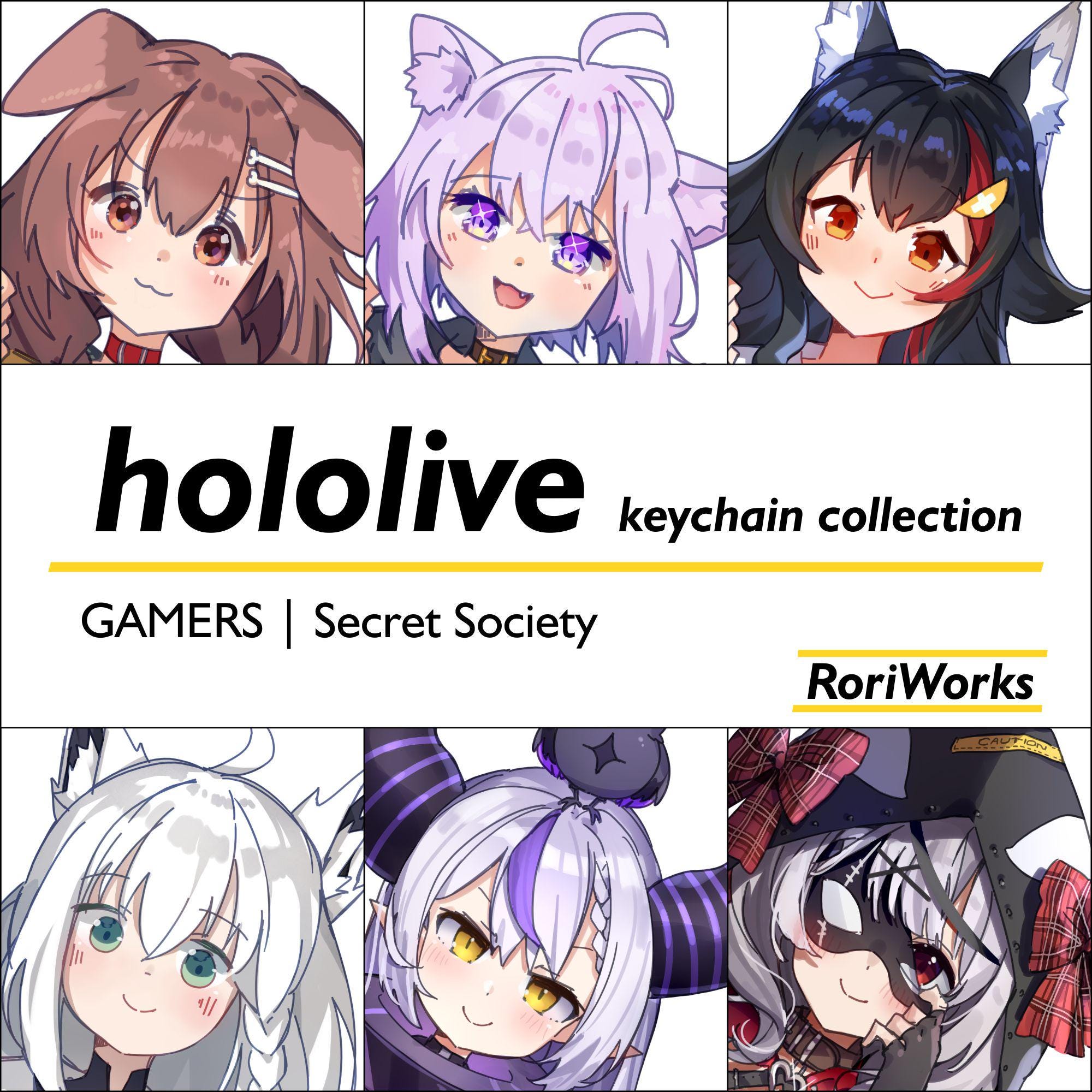Hololive GAMERS Secret Society - Anime Acrylic Keychain - Etsy
